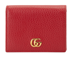 Gucci GG Marmont Flap Wallet, Leather, Red, 496085, 3*